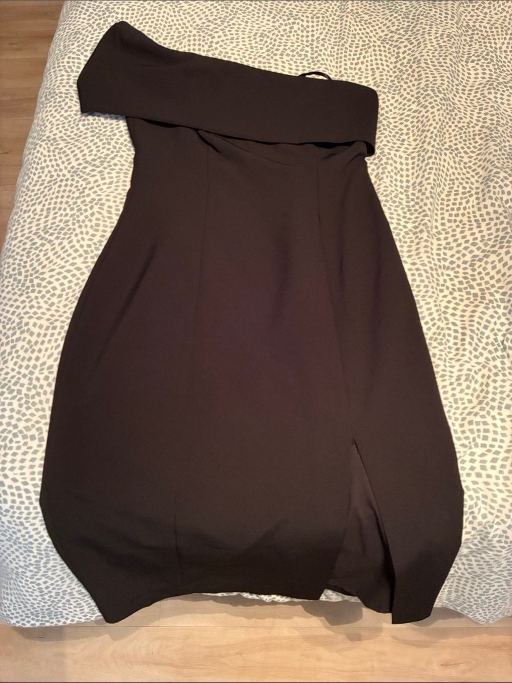 NWT Eliza J Off Shoulder Scuba Crepe Cocktail Dress Wedding